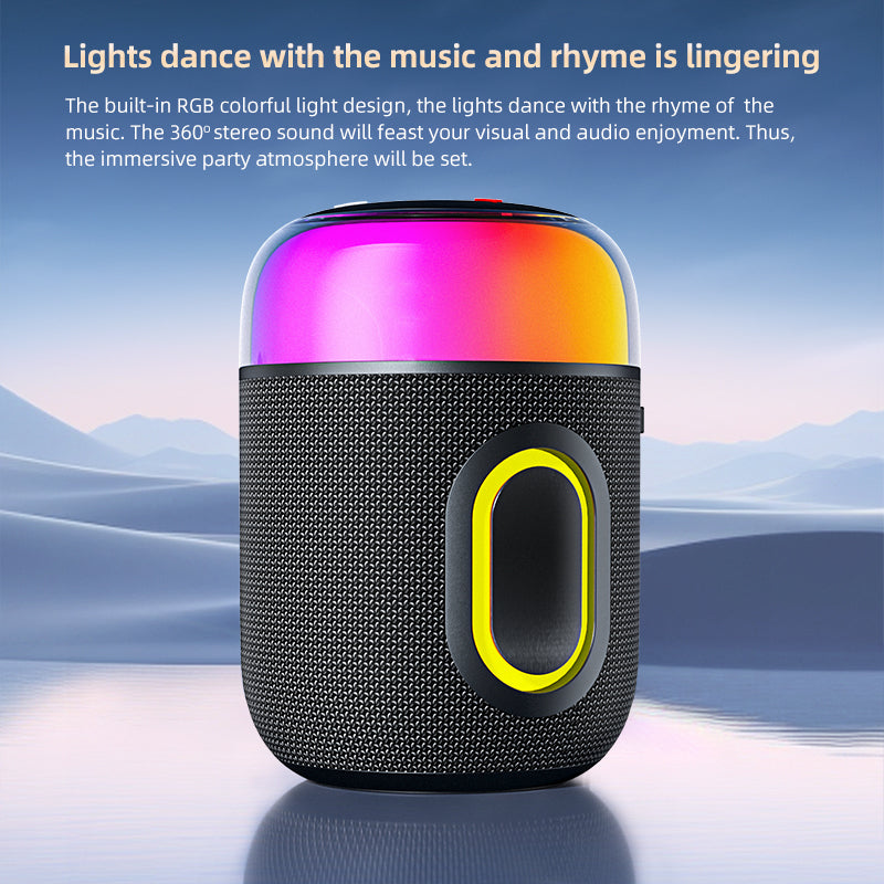 YL-709 New design RGB Lighting 10W mini Portable Bluetooth speaker