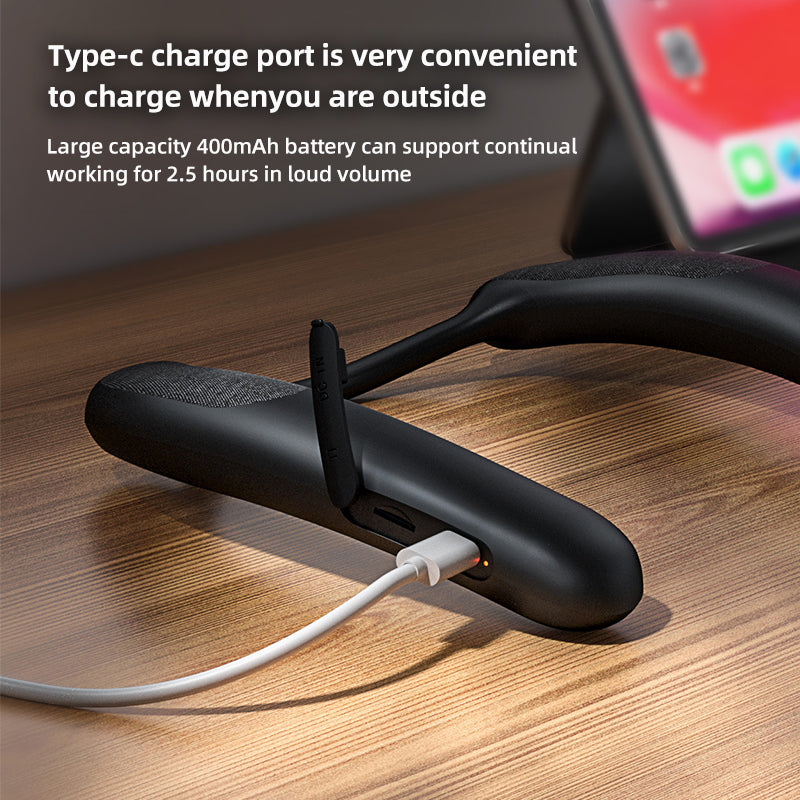 YL-910 Adjustable Silicon Neckband Speaker Built-in MIC