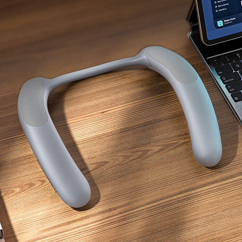 YL-910 Adjustable Silicon Neckband Speaker Built-in MIC