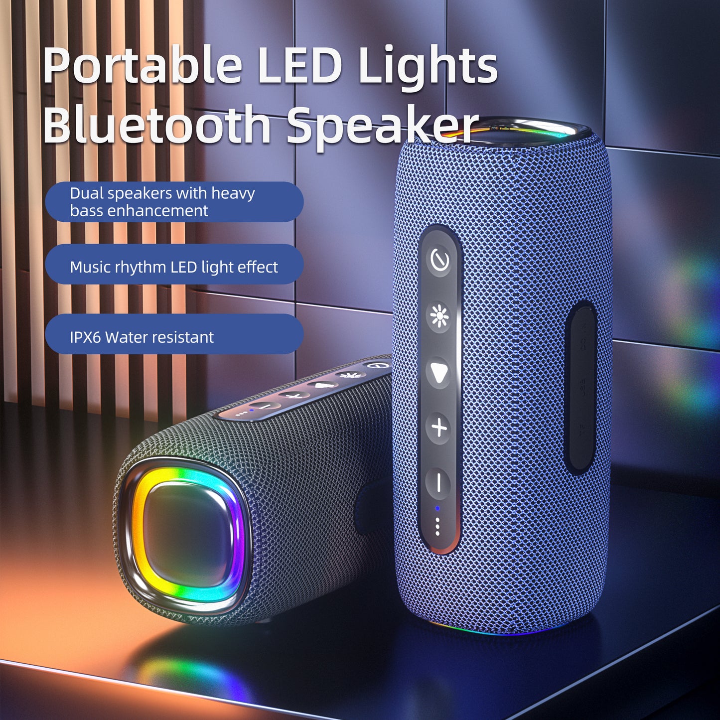 YL-608 HD voice call 4000mah large battery outdoor fabric speaker