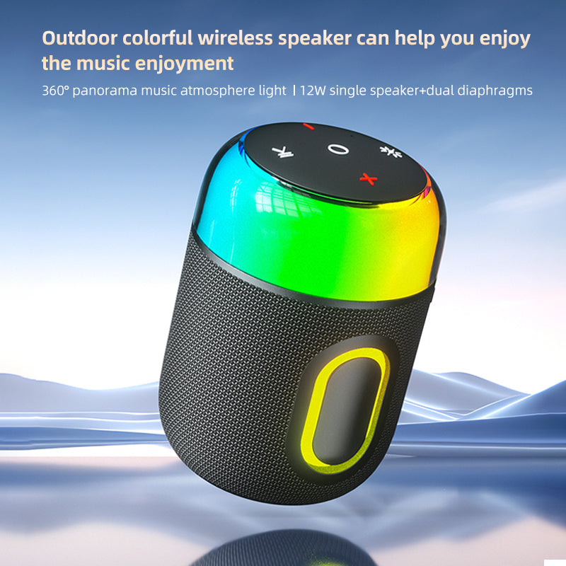 YL-709 New design RGB Lighting 10W mini Portable Bluetooth speaker