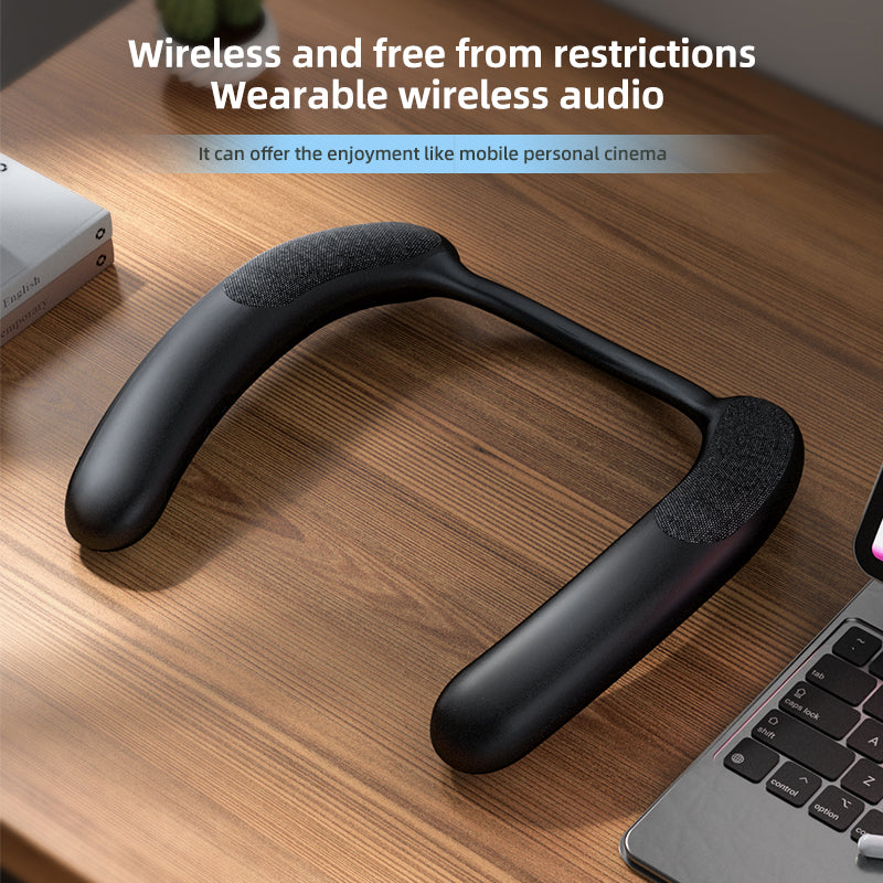 YL-910 Adjustable Silicon Neckband Speaker Built-in MIC