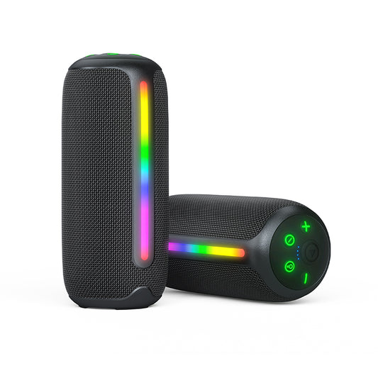YL-615 High-end plastic-shell fabric speaker RGB lights built-in microphone & MP3