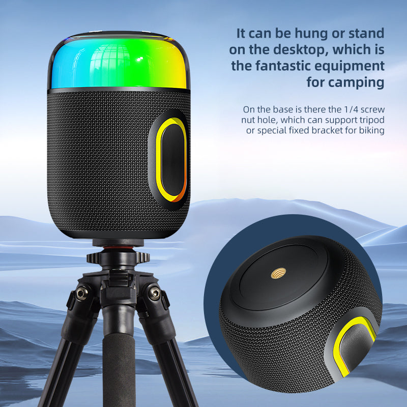 YL-709 New design RGB Lighting 10W mini Portable Bluetooth speaker