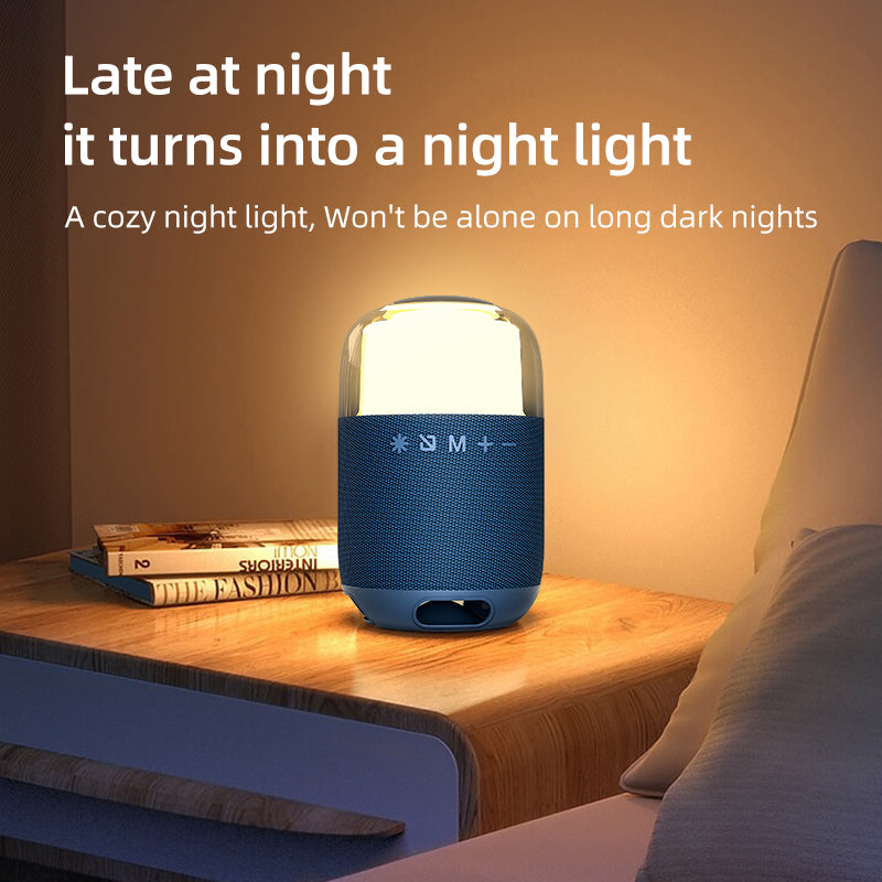 YL-708 Outdoor speaker with ambient RGB light built-in micro and rechargeable