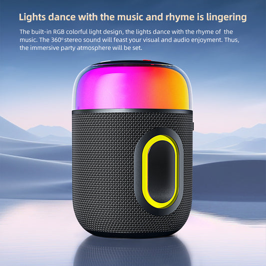 YL-709 New design RGB Lighting 10W mini Portable Bluetooth speaker