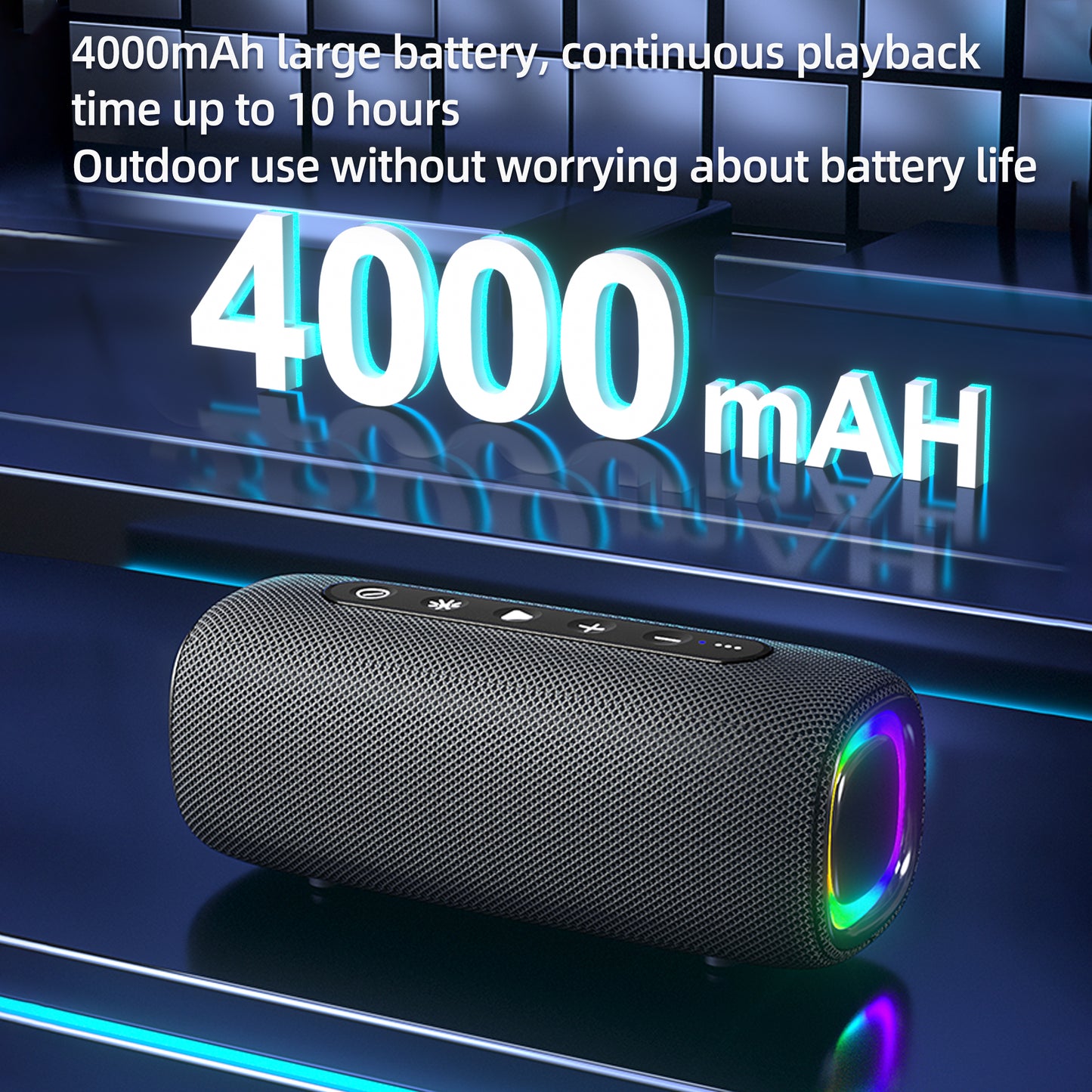 YL-608 HD voice call 4000mah large battery outdoor fabric speaker