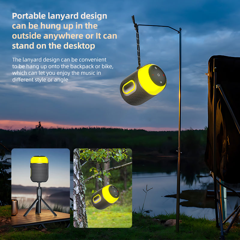 YL-709 New design RGB Lighting 10W mini Portable Bluetooth speaker